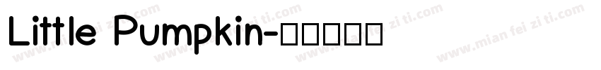 Little Pumpkin字体转换